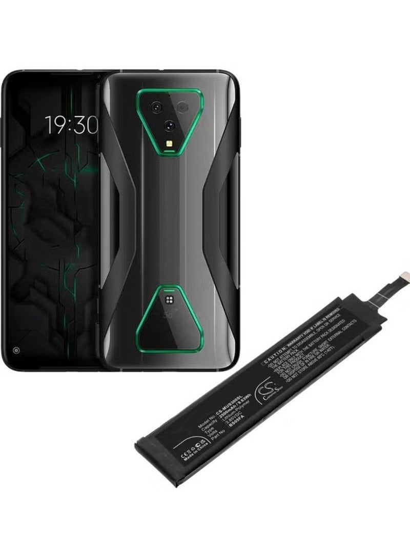 MUNTAQI Replacement High-Quality Original Battery for Xiaomi Shark 3 ‚Äì Black | Long-Lasting Lithium-Ion Cell with Safe & Easy Installation, Stable Performance, Extended Battery Life, DIY-Compatible Internal Battery Replacement for Xiaomi Shark 3 - Image 1