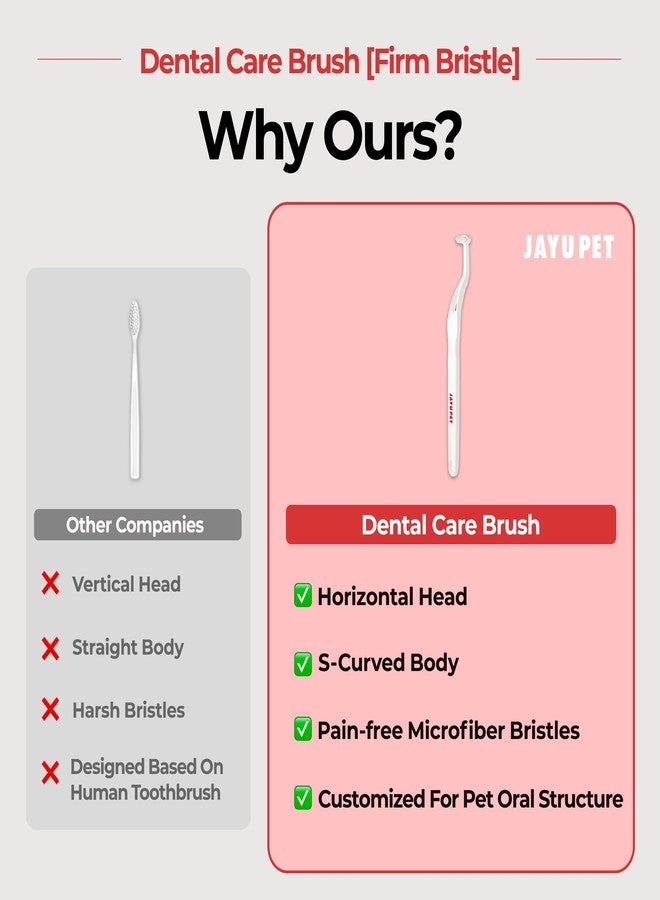 JAYU PET Dental Care Brush, Firm Bristles, 1ea - Image 3