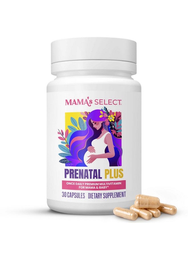 Mama's Select Prenatal Vitamins for Women - Allergen-Free, MTHFR Friendly, Methylated Folate & B Vitamins, Easy-to-Digest, Supports Fetal Development, Once Daily, Vegan, No Biotin - Image 1