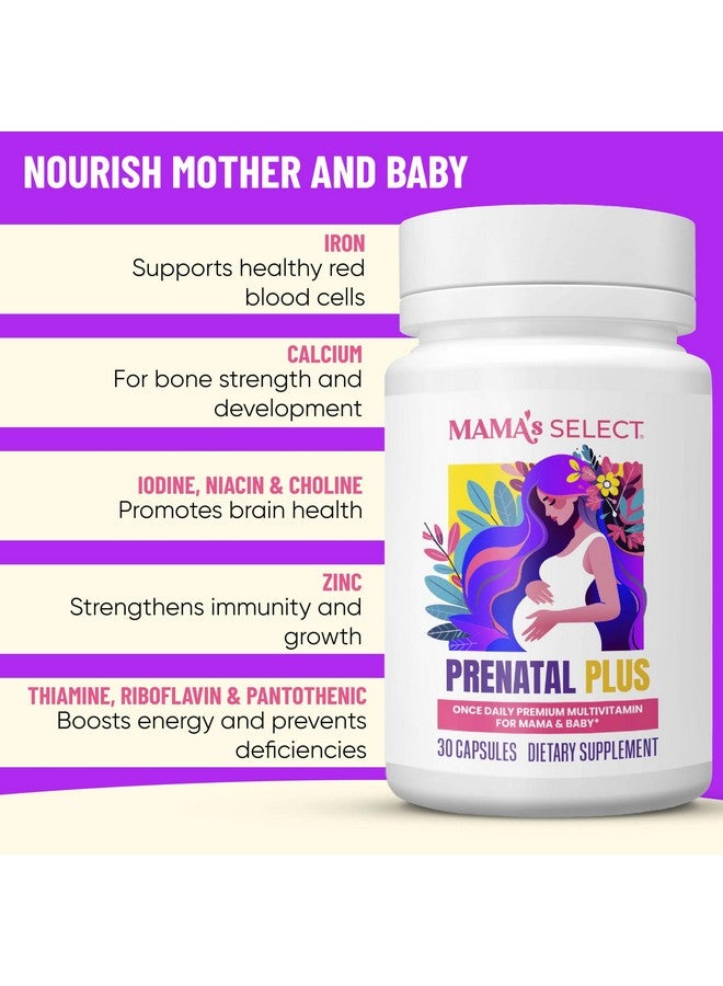 Mama's Select Prenatal Vitamins for Women - Allergen-Free, MTHFR Friendly, Methylated Folate & B Vitamins, Easy-to-Digest, Supports Fetal Development, Once Daily, Vegan, No Biotin - Image 5