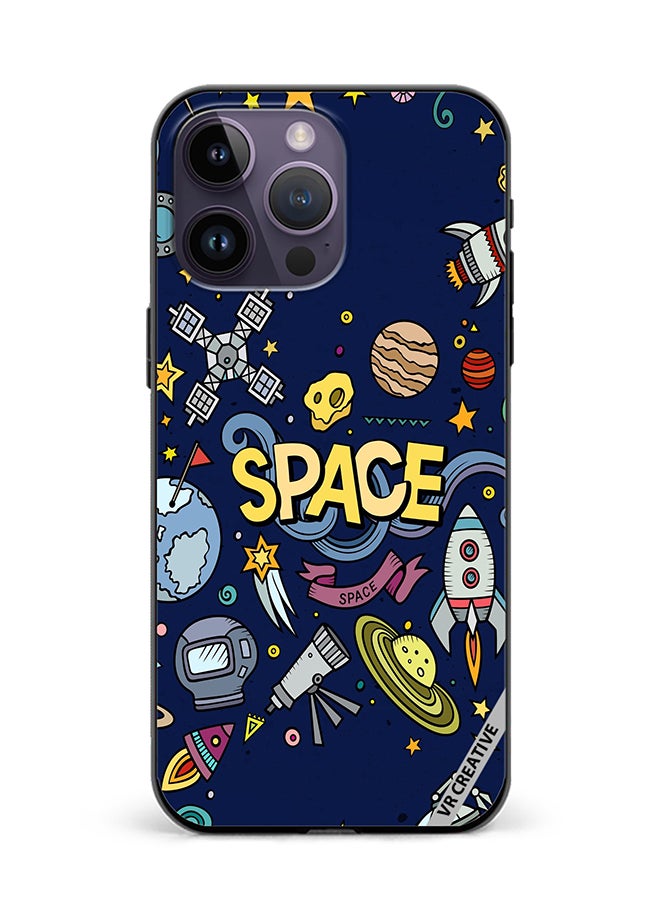 VR CREATIVE Protective Case Cover For Apple iPhone 16 Pro Max Space Design Multicolour