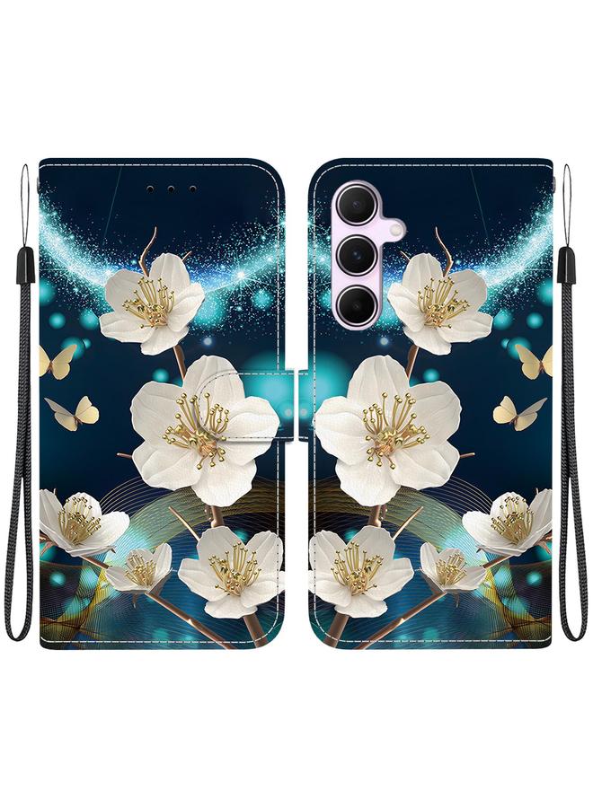 erorex Case For Samsung Galaxy A55 5G Crystal Texture Colored Drawing Leather Phone Case - Image 1