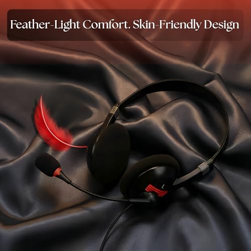 Metaind USB Headphone with Noise-Canceling Mic | Ideal for Teams, Zoom, Office & Call Center Use | Comfortable Wired Headset for PC & Laptop | Model: Meta_MT440 (Black) - Image 2