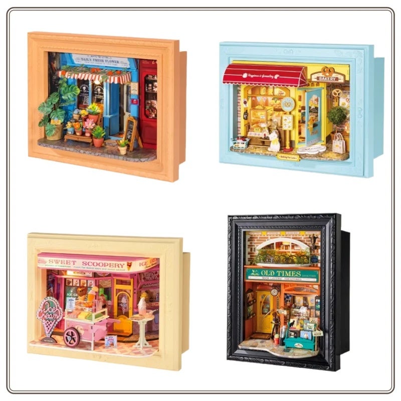 رولايف مجموعة مكعبات بناء New Original Rolife Photo Frame DIY House Frame Story Miniature Scene Handmade Assembly Model Building Blocks Birthday Gift, DP002 - Image 2