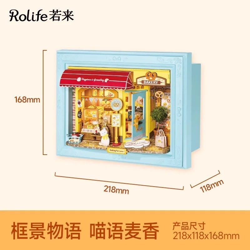 رولايف مجموعة مكعبات بناء New Original Rolife Photo Frame DIY House Frame Story Miniature Scene Handmade Assembly Model Building Blocks Birthday Gift, DP002 - Image 3
