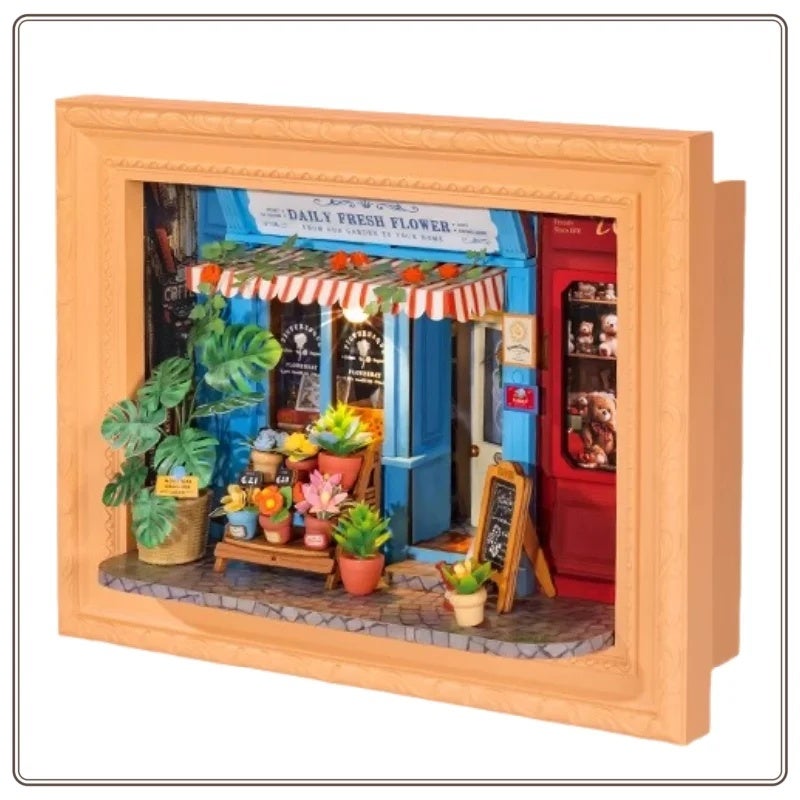 رولايف مجموعة مكعبات بناء New Original Rolife Photo Frame DIY House Frame Story Miniature Scene Handmade Assembly Model Building Blocks Birthday Gift, DP002 - Image 1