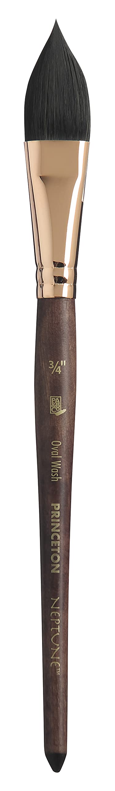Princeton Neptune Oval Wash Brush, Synthetic, Short Handle, Size 3/4 inch, 1 Count - Image 1