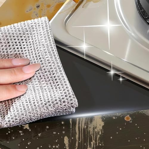 FRYIO Stainless Steel Scrubber Pack of 15 – Non-Scratch Kitchen Scrubber for Utensils, Pots & Pans | Reusable Wire Dish Cloth for Dishwashing, Sink & Kitchen Cleaning - Image 5