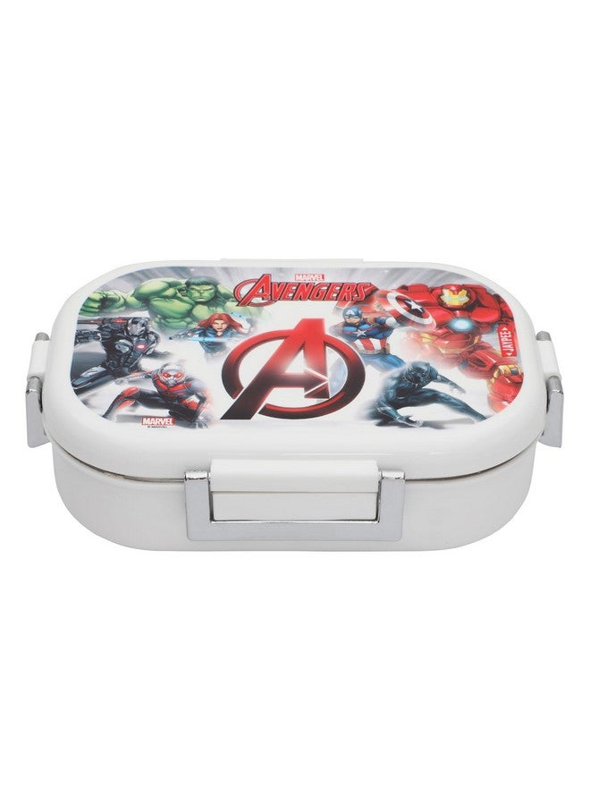 JAYPEE Inner Stainless Steel Insulated Lunch Box Topsteel Avengers Spider Man, White, 600 ml, Suitable for School Kids, Girls & Boys - Image 1