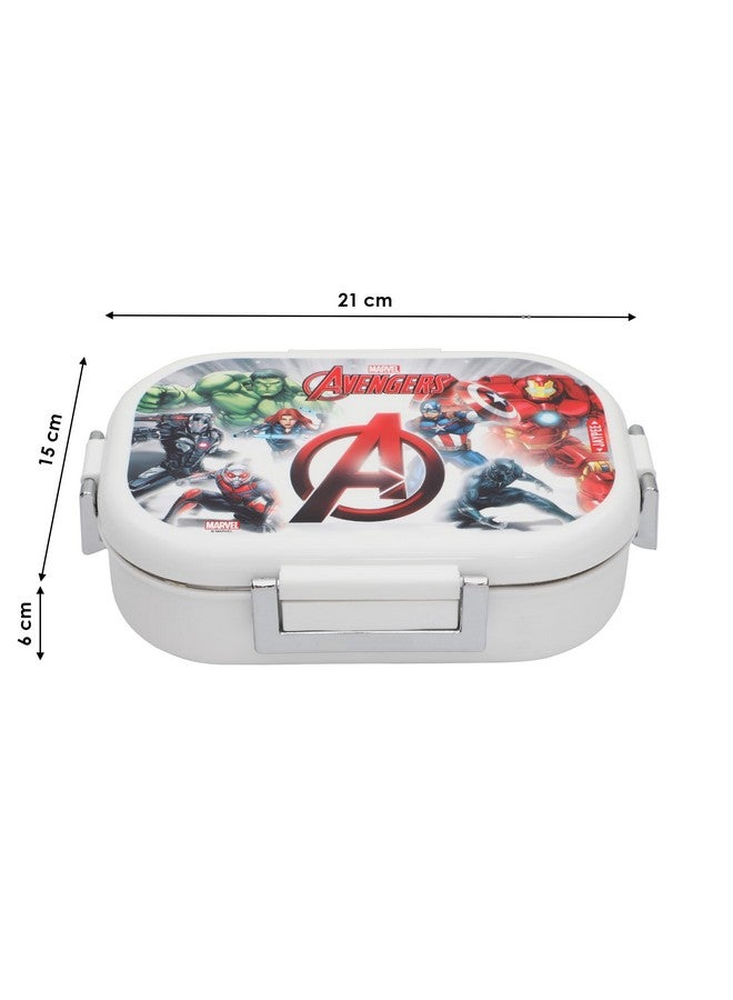JAYPEE Inner Stainless Steel Insulated Lunch Box Topsteel Avengers Spider Man, White, 600 ml, Suitable for School Kids, Girls & Boys - Image 4