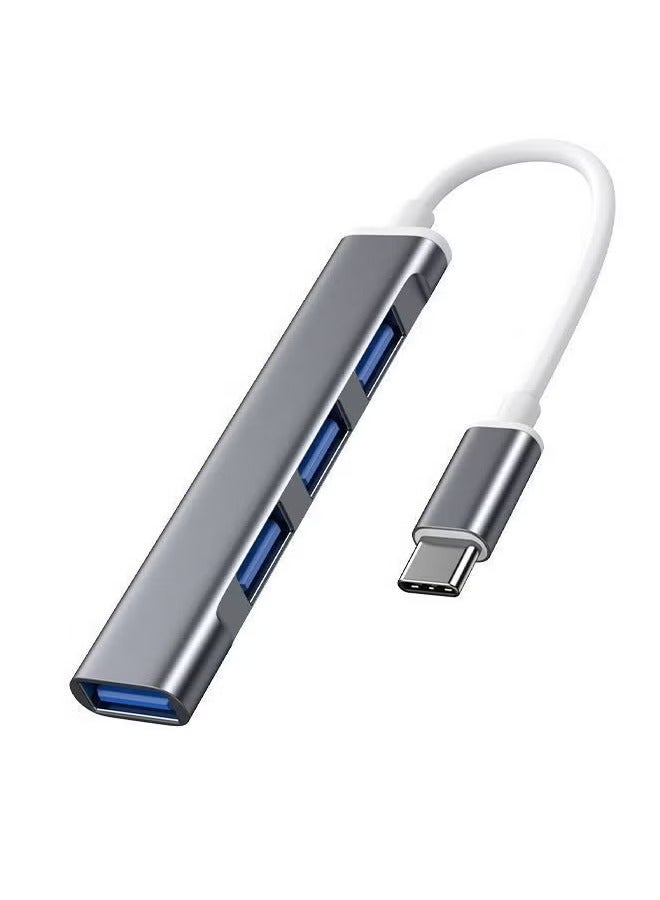 USB C Hub USB C 4-Port Ultra-Slim Type-C to USB（1*USB 3.0 & 3*USB 2.0）USB Splitter USB Adapter Multiport for Mac Book Notebook Phone XPS Windows and More Type C Devices  - Image 1