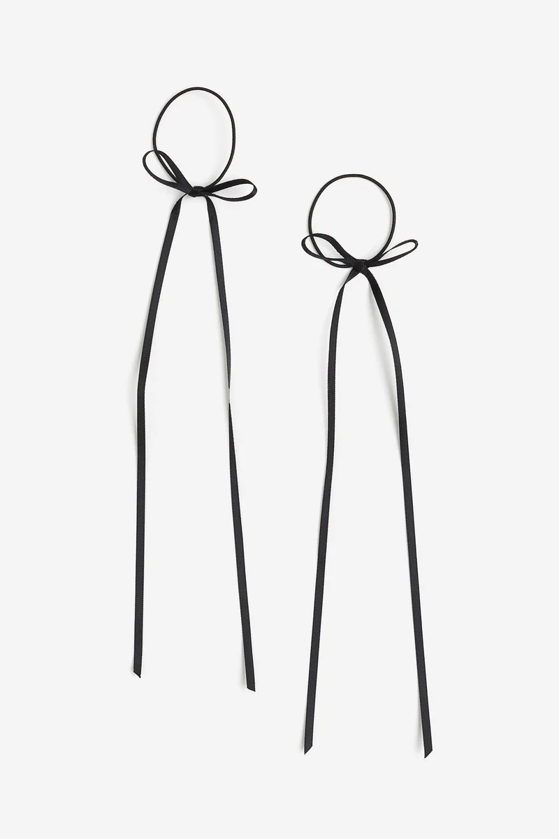 H&M 2-Pack Bow-Detail Hair Elastics