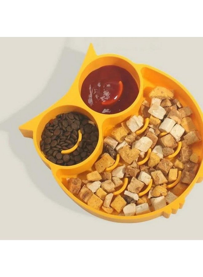 بت وعاء تغذية بطيء للكلاب مكون من قطعة واحدة، وعاء تغذية أحجية للكلاب الصغيرة والمتوسطة الحجم، حوض تغذية مضاد للاختناق للكلاب - Image 3