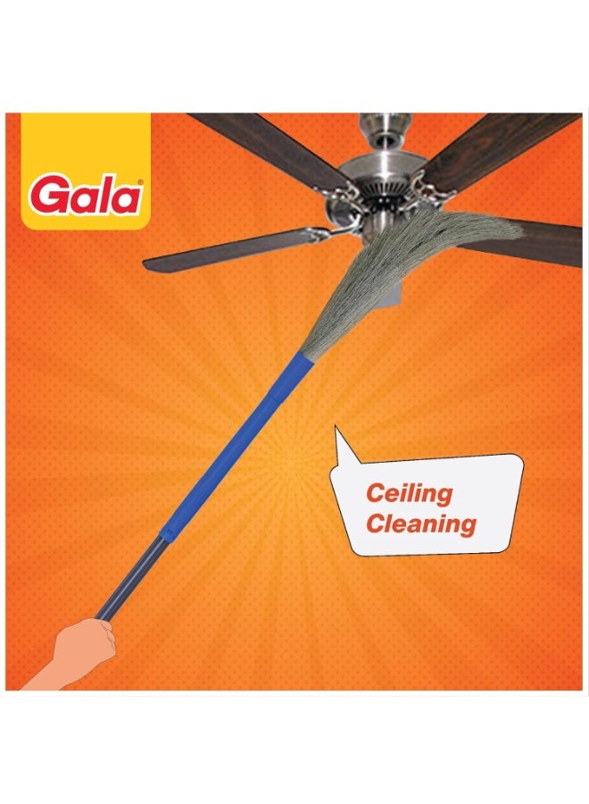 Gala No Dust Broom 2 in 1 with Extendable Handle for Ceiling and Floor Cleaning, Long Handle Jhadu - Image 5