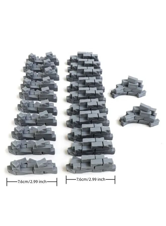 22 قطعة من حطام الجدران الحجرية المعيارية للزنازين، بمقياس 28 ملم، لمشاهد مصغرة لألعاب تقمص الأدوار - Image 3