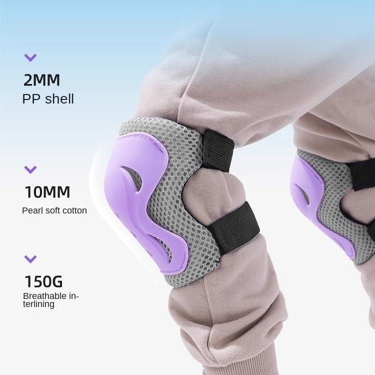 Y&D Kids Bike Helmet Set Skateboard Knee Pads Kids Helmet Elbow Pads Wrist Guards Adjustable for 2~14yrs Girl Boy Kids Protective Gear Set for Sport Cycling Bike Roller Skating Scooter - Image 4