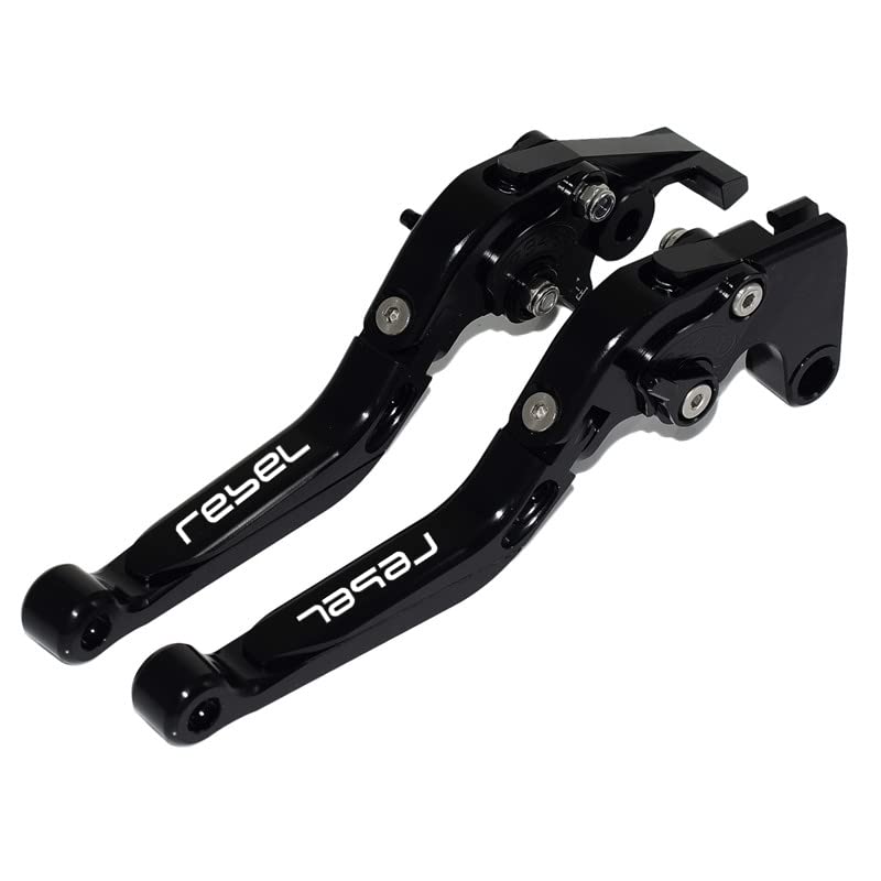 XIDAODIT Motorcycle Folding Extendable Adjustable Clutch Brake Levers for CMX 500 Rebel500 Rebel300 CMX300 20172022Black - Image 1