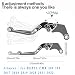 XIDAODIT Motorcycle Folding Extendable Adjustable Clutch Brake Levers for CMX 500 Rebel500 Rebel300 CMX300 20172022Black - Image 2