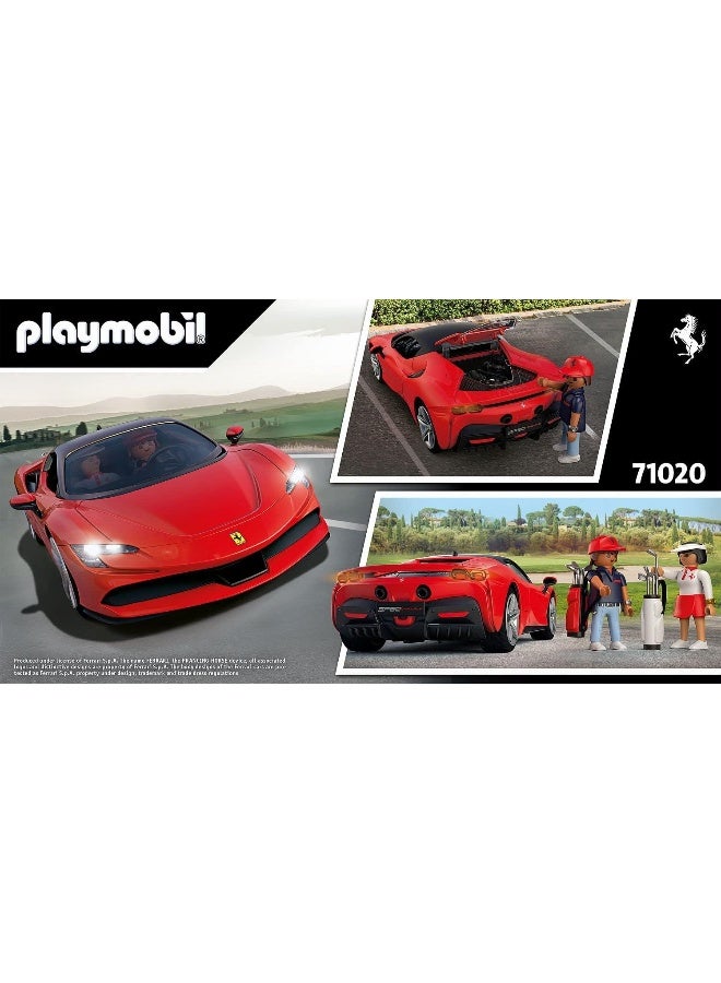 بلاي موبيل بلايموبيل فيراري SF90 سترادالي – مجموعة لعب مع سيارة رياضية، شخصية سائق، إكسسوارات سباق وتفاصيل واقعية للعب إبداعي | موديل 71020 | لعبة إبداعية للأطفال من عمر 4 سنوات فأكثر - Image 5