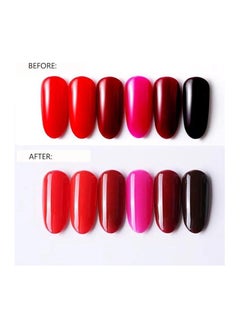 OSYA osya base Coat and matte top coat- 15ml Large Capacity No Wipe Top Coat Clear Gel Nail Polish Soak Off U V LED Gel for Starters Professionals Home DIY Nail Salon Manicure  - Image 5