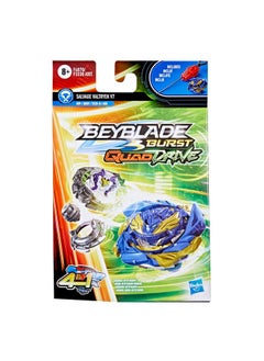 BeyBlade Burst Quaddrive Salvage Valtryek V7 Spinning Top Starter Pack Attack/Stamina Type Battling Game With Launcher Toy For Kids  - Image 4