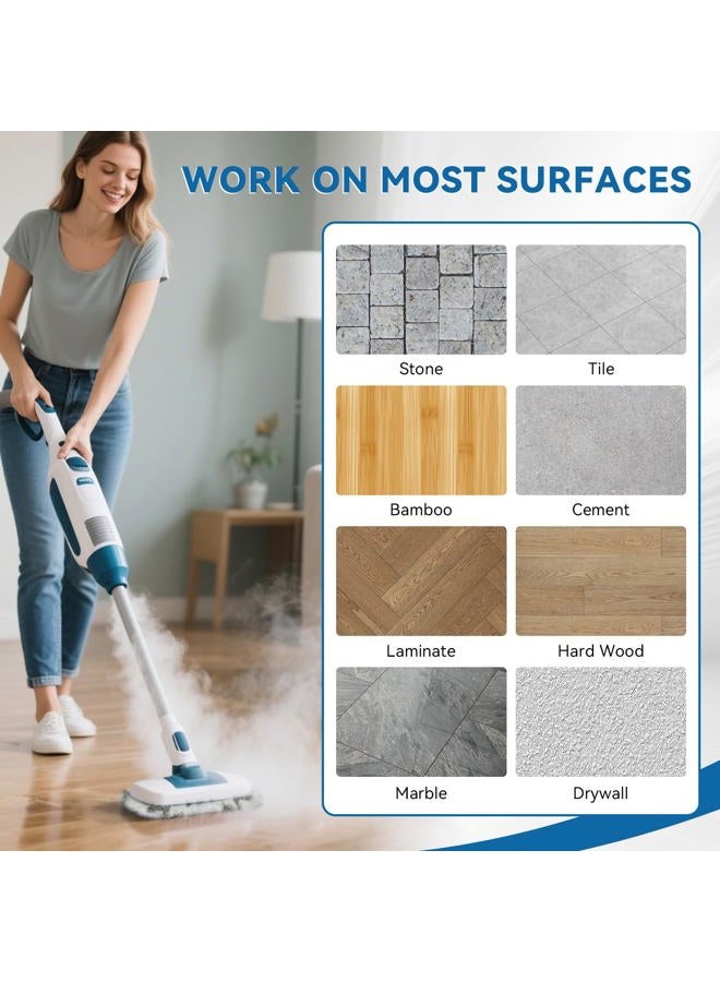 S2U 6 Pack Steam Mop Pads for Bissell Steam Mop, Washable Steam Mop Replacement Pads for Bissell Powerfresh Steam Mop, Cost Effective for Daily Weekly Household/After Pets Tile Floor Cleaning Mopping - Image 4
