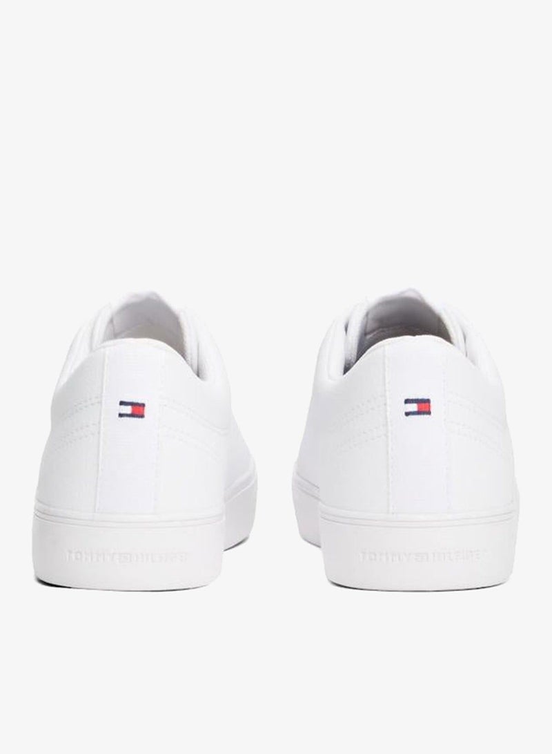 TOMMY HILFIGER Logo Lace-Up Trainers With Leather - Image 3