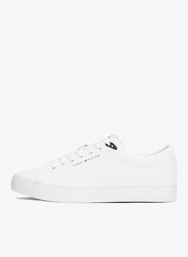 TOMMY HILFIGER Logo Lace-Up Trainers With Leather