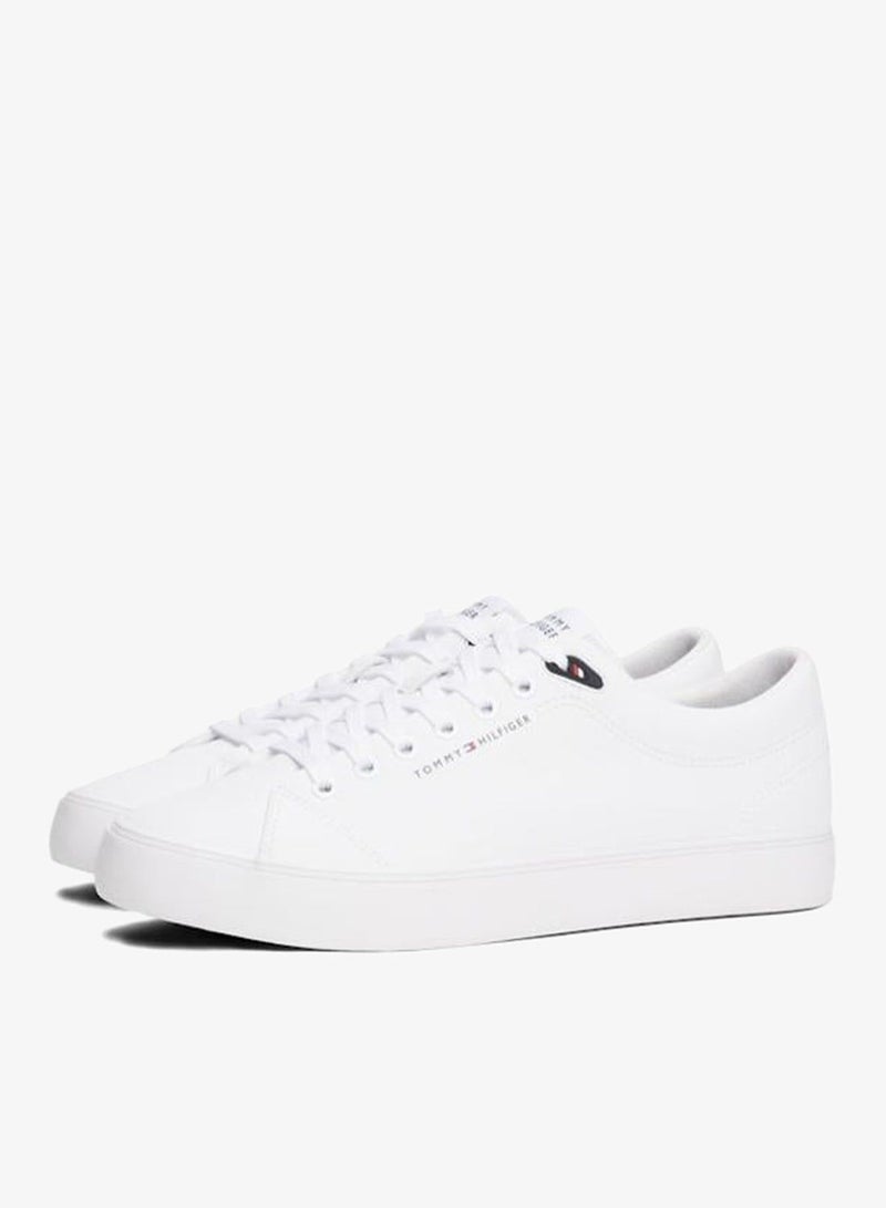 TOMMY HILFIGER Logo Lace-Up Trainers With Leather - Image 4