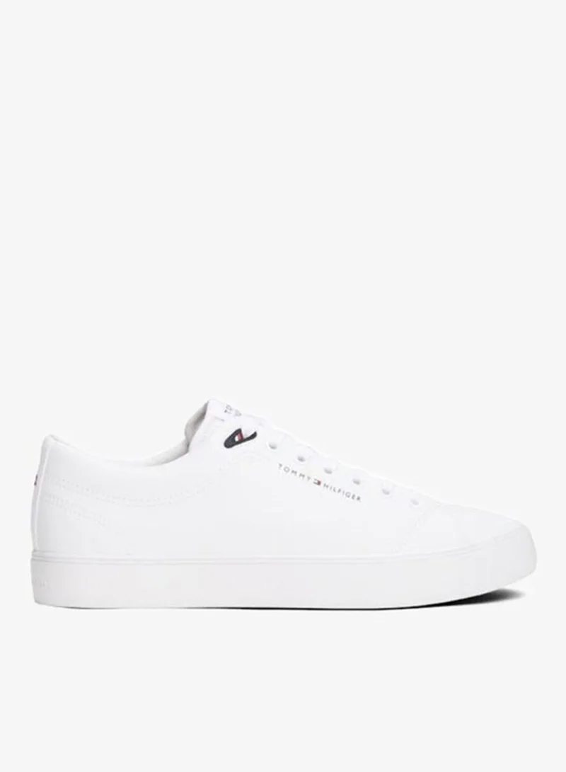 TOMMY HILFIGER Logo Lace-Up Trainers With Leather