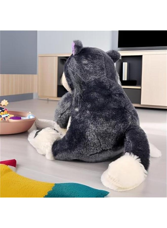 Cute Angry Cat Plush Cartoon Kawaii Cat Plush Ugly Cat Stuffed Animal Birthday Gift for Boys Girls,9.86inch, Gray - Image 4