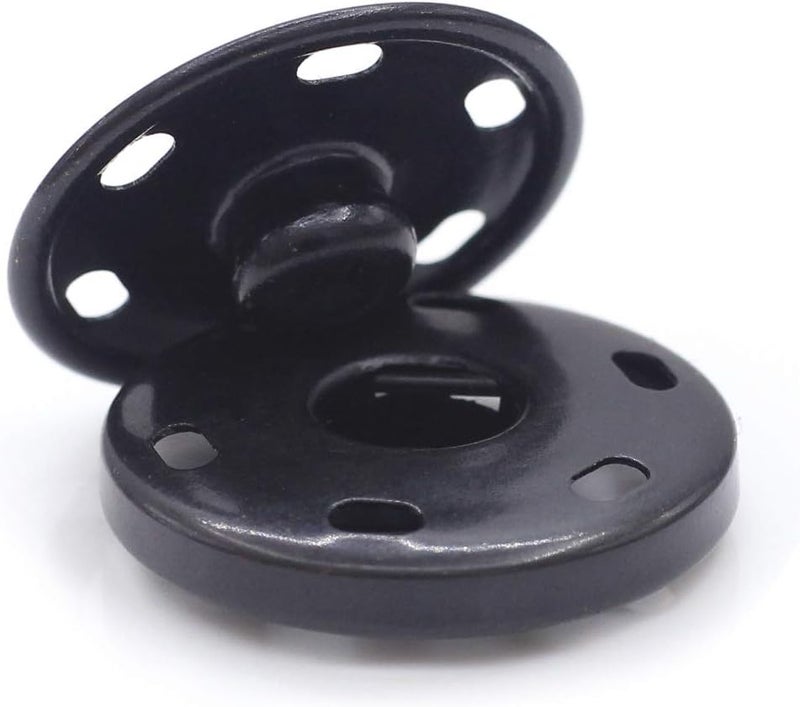 Enosea 55 Sets Sew-on Snap Buttons Metal Snap Fastener Durable Press Studs Buttons for Sewing Clothing, 4 Sizes (Black) - Image 5