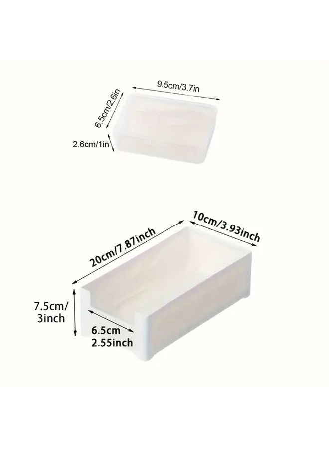 White Heavy Duty Cable Storage Box With Winder 16 Pcs Space Saving Cord Organizer - Image 3
