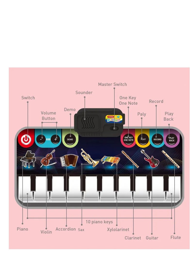 Baby Musical Piano Keyboard Mat Touch Screen Early Education Toy S21217  - Image 4