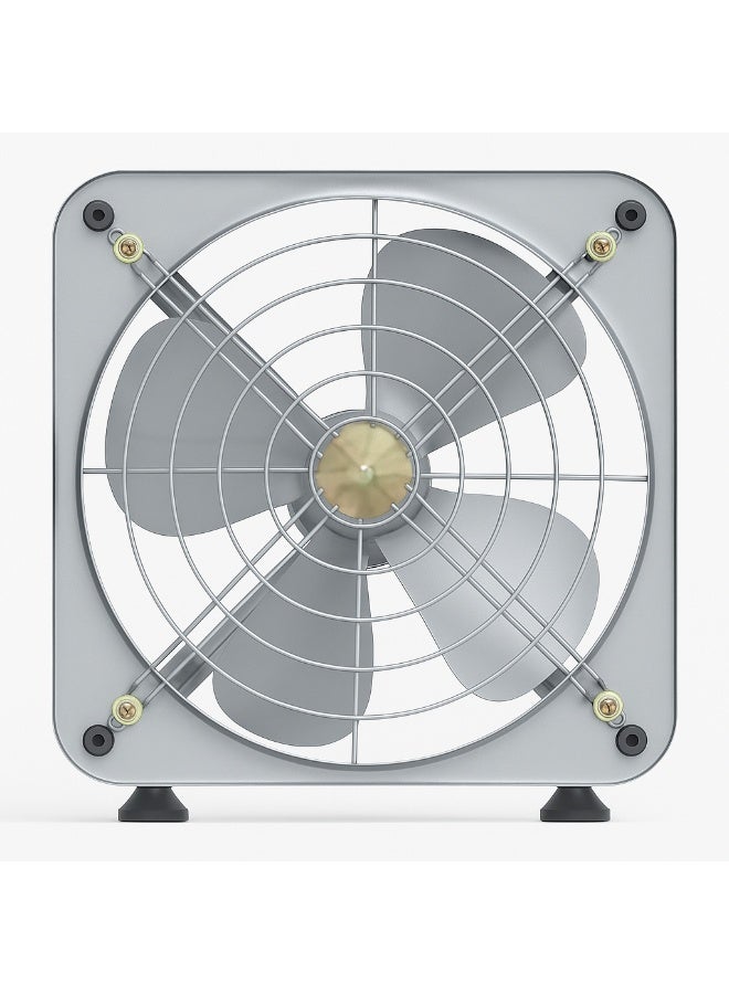 BURAQ High-Performance Industrial Wall-Mounted Exhaust Fan 8" – Heavy-Duty Metal Frame, Single-Phase Motor, High Airflow for Workshops, Factories & Warehouses - Image 1