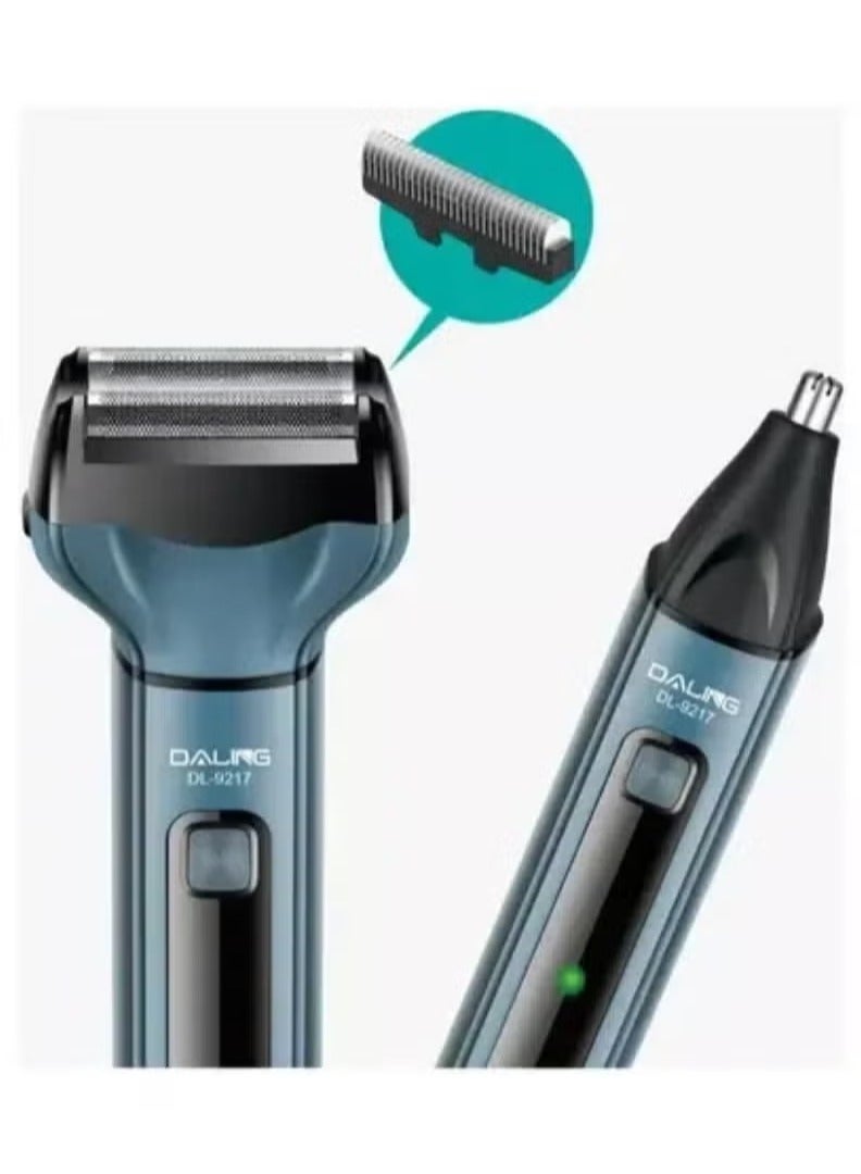 DALING DL-9217 All-in-One Rechargeable Hair Grooming System for Men – 3-in-1 Beard Trimmer, Shaver & Hair Clipper with Precision Blades, Long Runtime & USB Charging – Compact Styling Tool for Home, Salon & Travel Use - Image 3
