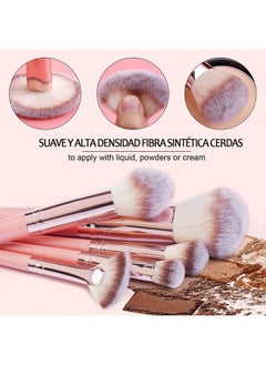 Makeup Brush Set 20Pcs Premium Synthetic Foundation Face Powder Blush Concealers Make Up Brushes Sets (Pink) - pzsku/Z3F46C09E8DC0D54E881EZ/45/_/1733729678/22ce5b55-9939-46ef-8793-a2a4233bd58e