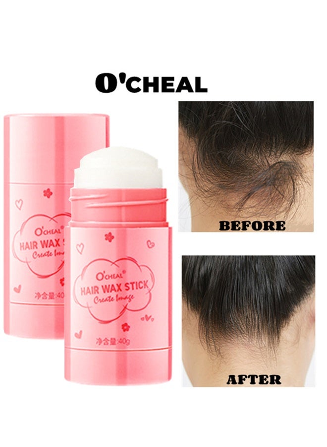 اوكيل عصا شمع الشعر للنساء ، شمع الشعر الأملس للشعر المتطاير والمجعّد، تحكّم في حواف الشعر، غير دهني وطويل الأمد، تصفيف تجعيد الشعر المليء بالحيوية. - Image 1