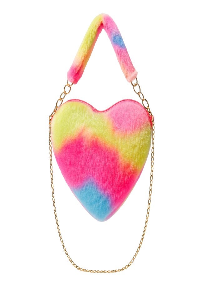 CULT FACTORY Pretty Baby Bag Love Shape Purse for Kids Girls Mini Hand Bag for Girls with Chain (Multicolor) - Image 1