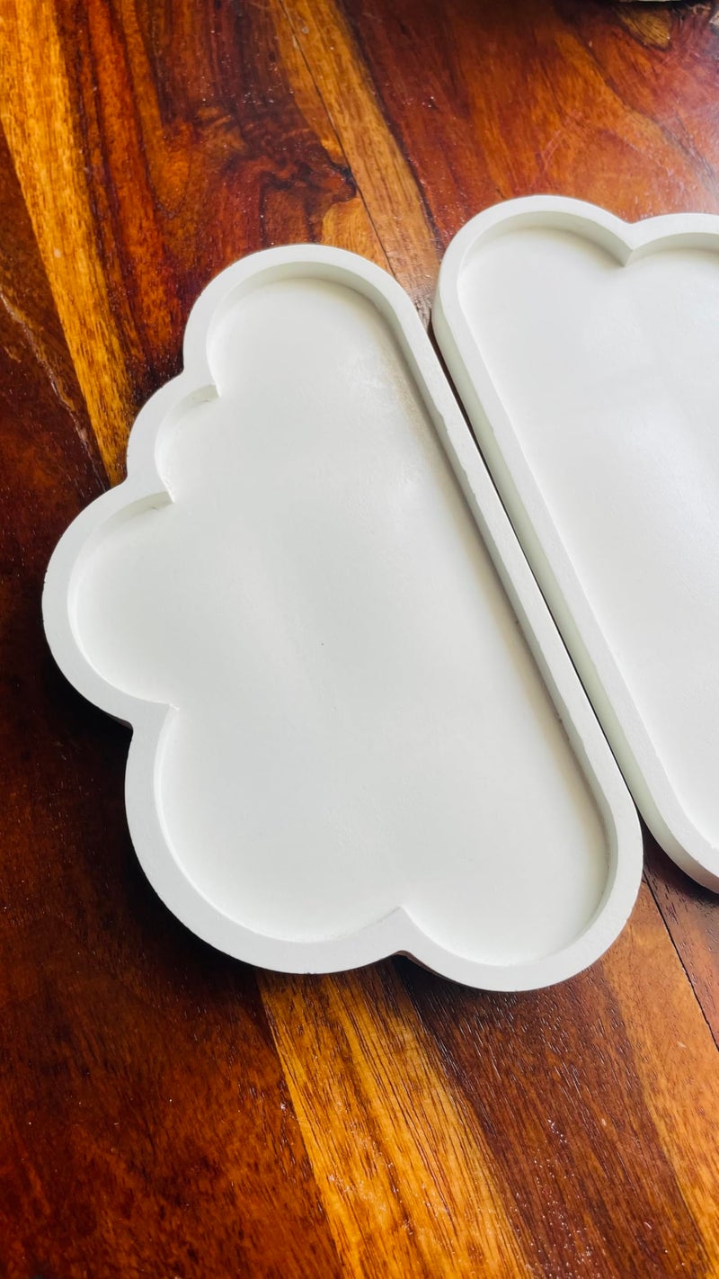 TREETRUNK® Mini Cloud Tray | Jewellery Tray | Aesthetic Tray | Minimalist Decor | Trinket Tray | Modern Home Decor | New Home Gift | Multipurpose (13.8×17.8cm) (Set of 2) - Image 4