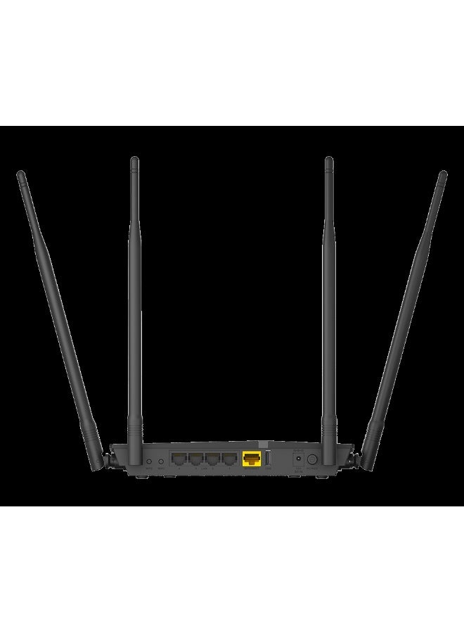 دي لينك Wireless AC 1200 Router Black - Image 3