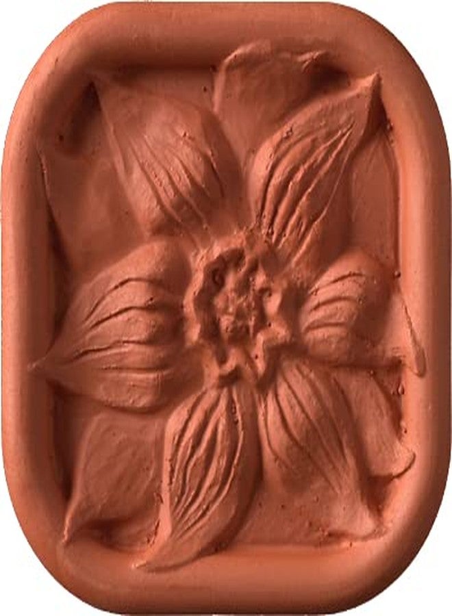 جي بي كيه بوتري ناشر روائح من الطين الخزفي من JBK Pottery - ناشر زيوت عطرية سلبي للزيوت الأساسية، ديكور منزلي رائع، مناسب للسيارة والمكتب، مدفأة للفناء، هدية بحجم مناسب للسفر، قطعة صغيرة من الطين (زهرة الكليمنتيس) - Image 1