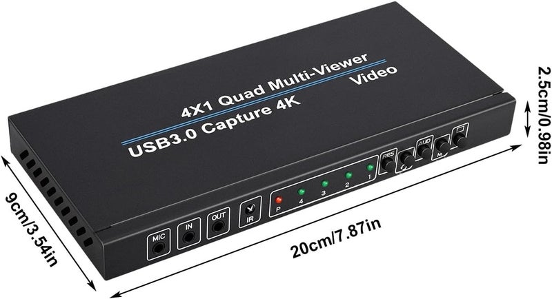 ويندفورج كرافت بطاقة التقاط فيديو بدقة 4K - بطاقة التقاط صوت وفيديو بدقة 1080p و60 إطارًا في الثانية | بطاقة التقاط كاميرا متعددة الاستخدامات، جهاز التقاط فيديو خارجي، ملحقات البث - Image 5