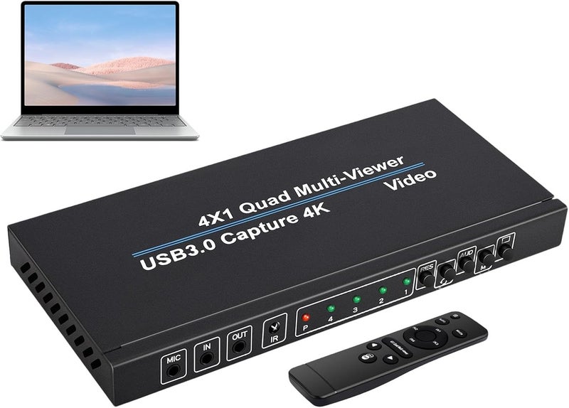 ويندفورج كرافت بطاقة التقاط فيديو بدقة 4K - بطاقة التقاط صوت وفيديو بدقة 1080p و60 إطارًا في الثانية | بطاقة التقاط كاميرا متعددة الاستخدامات، جهاز التقاط فيديو خارجي، ملحقات البث - Image 1