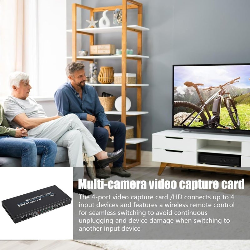 ويندفورج كرافت بطاقة التقاط فيديو بدقة 4K - بطاقة التقاط صوت وفيديو بدقة 1080p و60 إطارًا في الثانية | بطاقة التقاط كاميرا متعددة الاستخدامات، جهاز التقاط فيديو خارجي، ملحقات البث - Image 2