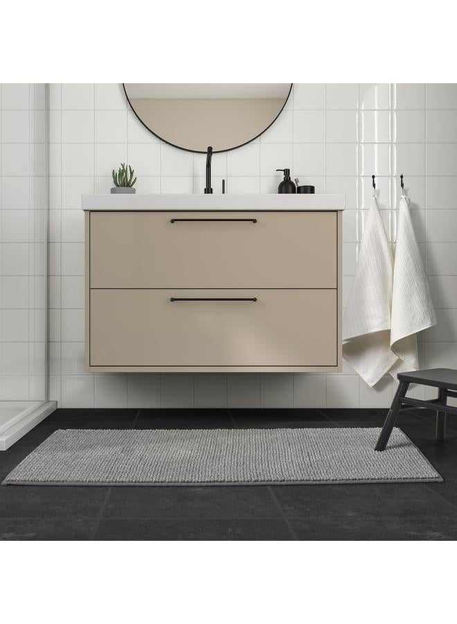 جرين تايجر سجادة حمام، مزيج رمادي-أبيض، 60×120 سم - Image 4