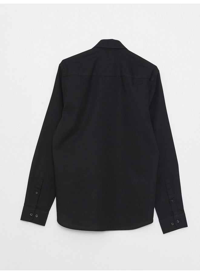 LC WAIKIKI - Slim Fit Long Sleeve Oxford Men's Shirt - Image 1