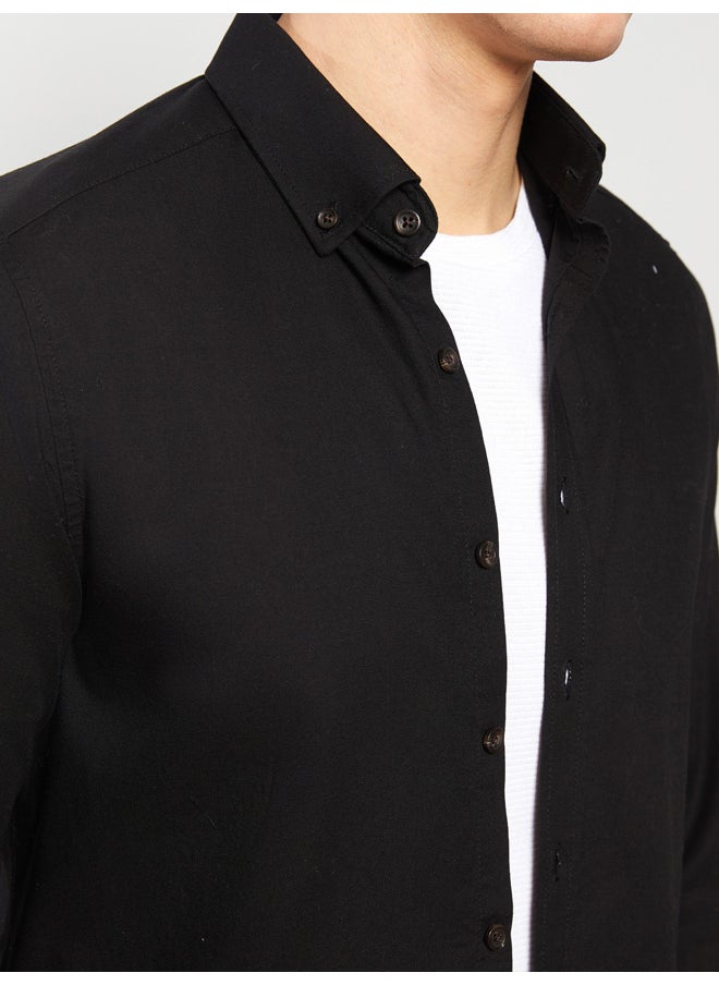 LC WAIKIKI - Slim Fit Long Sleeve Oxford Men's Shirt - Image 1