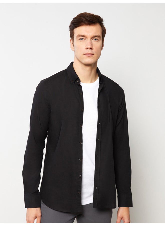 LC WAIKIKI - Slim Fit Long Sleeve Oxford Men's Shirt - Image 1