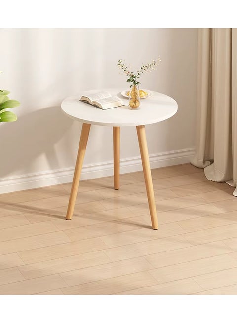 Wide & Large Nordic-Style Wooden Coffee Table – Modern Round Double-Layer Design (50×52 CM) for Home & Living Room Decor"